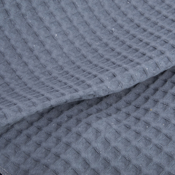 Тканина вафельна Піке бавовна 240 см ширина денім, фото 2 Тканина вафельна Піке бавовна 240 см ширина денім, фото 2