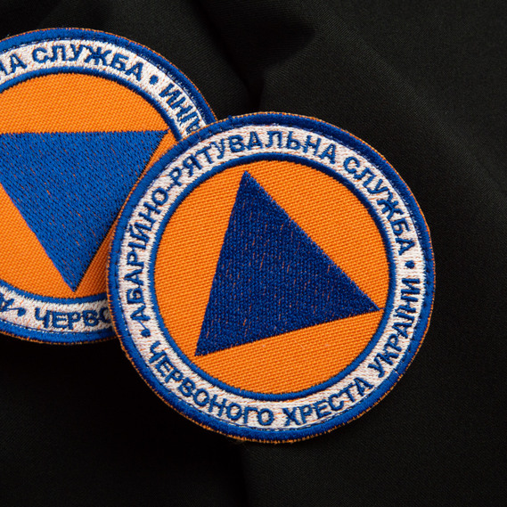 Шеврон на липучці Аварійна рятувальна служба Червоного Хреста 8,5 см, фото 3 Шеврон на липучці Аварійна рятувальна служба Червоного Хреста 8,5 см, фото 3