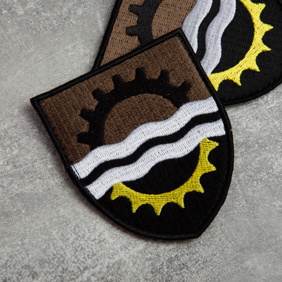 Шеврон на липучці 145 окремий ремонтно-вiдновлювальний полк Командування Сил логістики ЗСУ 7х8 см, фото 3