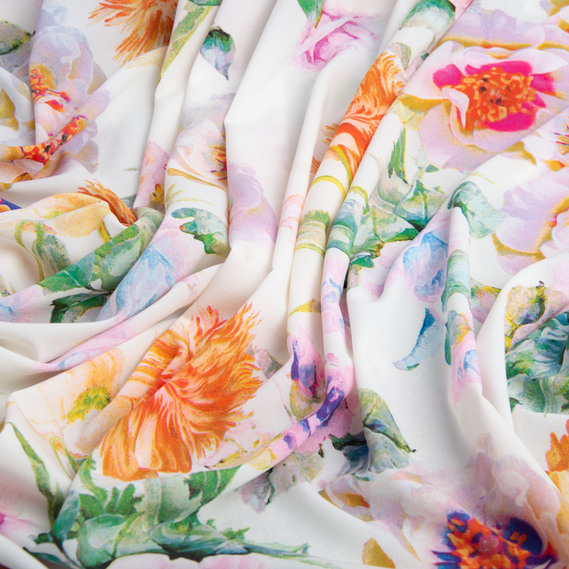 Ткань плательная Super Soft роуз молоко, фото 3