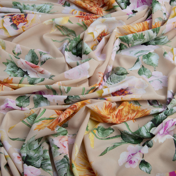 Тканина плательна Super Soft роуз беж, фото 3 Тканина плательна Super Soft роуз беж, фото 3