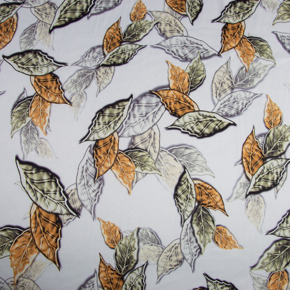 Тканина плательна атлас шовк осінь руда, фото 3