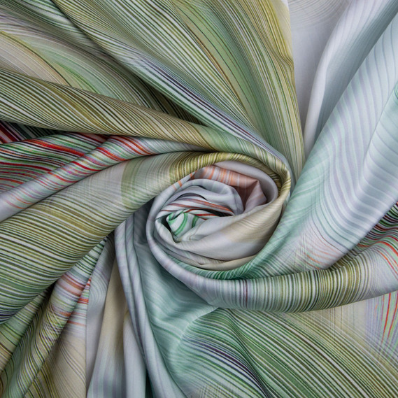 Fabric satin silk satin Armani спектр олива, фото 1 Fabric satin silk satin Armani спектр олива, фото 1