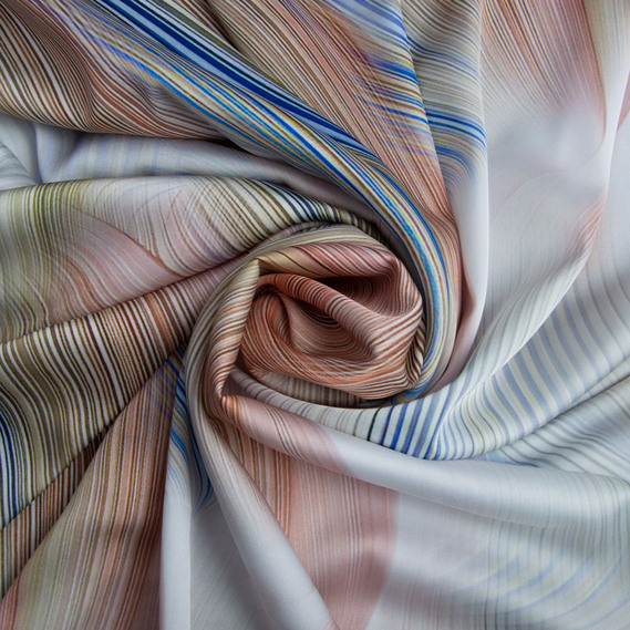 Fabric satin silk satin Armani спектр персик, фото 1 Fabric satin silk satin Armani спектр персик, фото 1