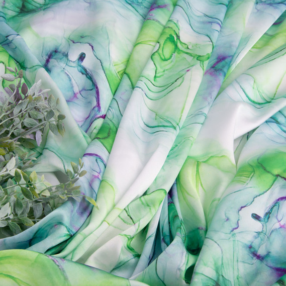 Fabric satin silk satin Armani мариво салат, фото 4