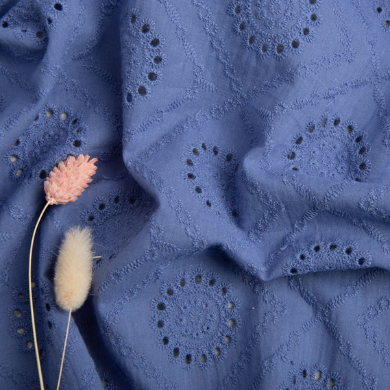 Dress fabric cotton batiste seam Діана денім, фото 3