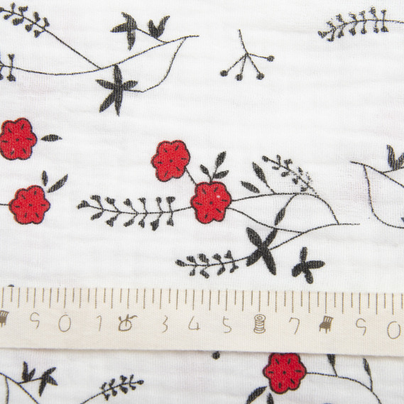 Two-Layer Cotton Muslin Fabric for Summer Clothing and Home Textiles двошарова пастушок, фото 4