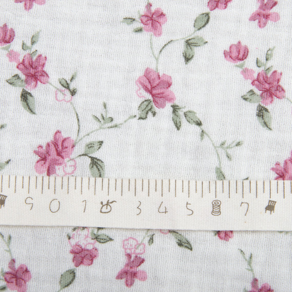 Тканина бавовняна платтяна Муслін двошарова 140 см, 120 г/м2 для суконь, блузок, спідниць, халатів, костюмів прованс, фото 4