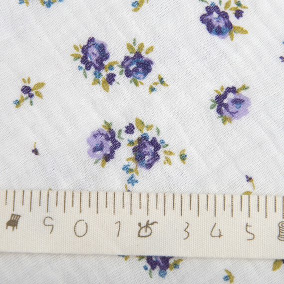 Two-Layer Cotton Muslin Fabric for Summer Clothing and Home Textiles двошарова дрібноцвіт , фото 4