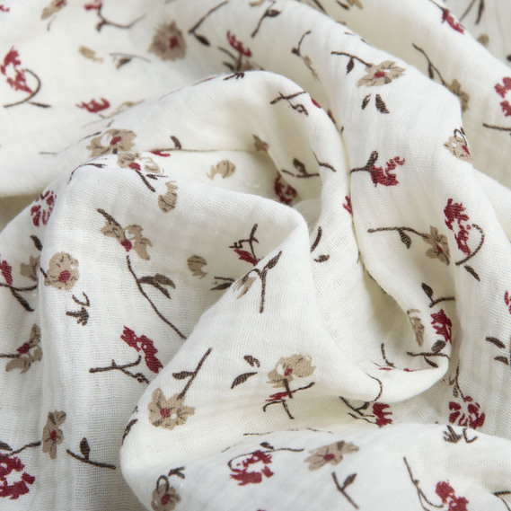 Two-Layer Cotton Muslin Fabric for Summer Clothing and Home Textiles двошарова гвоздичкі, фото 2 Two-Layer Cotton Muslin Fabric for Summer Clothing and Home Textiles двошарова гвоздичкі, фото 2