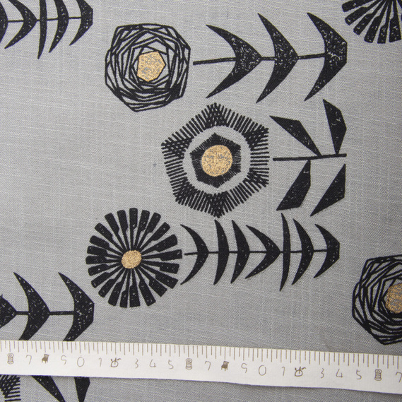 Coated suit fabric for linen соняшник сірий, фото 4