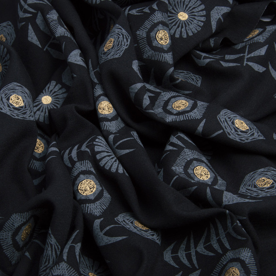 Coated suit fabric for linen соняшник чорний, фото 2 Coated suit fabric for linen соняшник чорний, фото 2