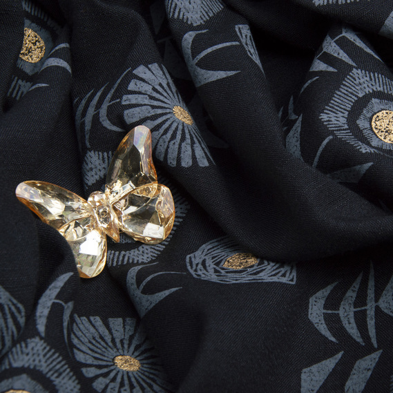 Coated suit fabric for linen соняшник чорний, фото 3 Coated suit fabric for linen соняшник чорний, фото 3