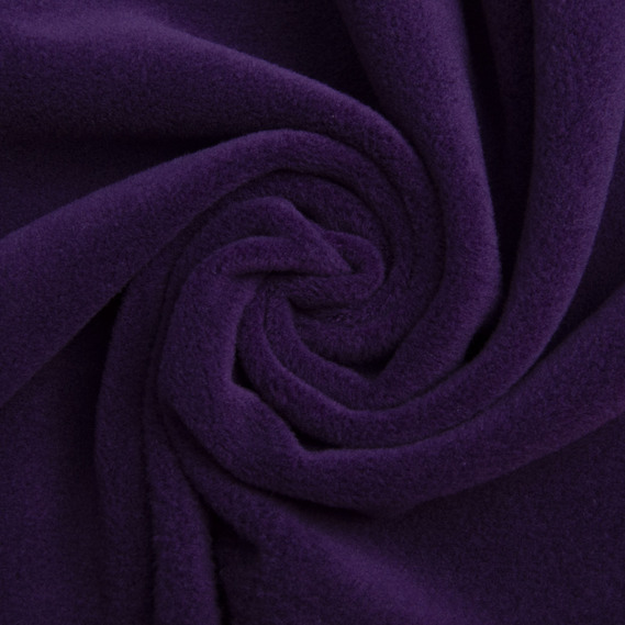 Тканина фліс однотонна 300 гр/м2 тепла тканина полар антипілінг, м`яка для флісовок, кофт, штанів фіолет, фото 1