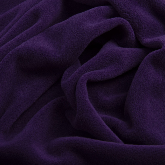 Тканина фліс однотонна 300 гр/м2 тепла тканина полар антипілінг, м`яка для флісовок, кофт, штанів фіолет, фото 2