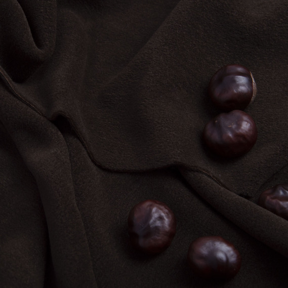 Тканина фліс однотонна 300 гр/м2 тепла тканина полар антипілінг, м`яка для флісовок, кофт, штанів шоколад, фото 3