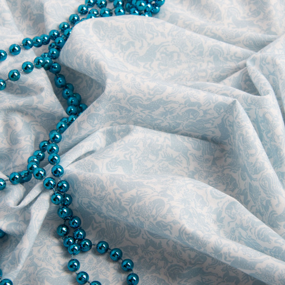 Cotton poplin fabric міфічні звіри блакитний, фото 3 Cotton poplin fabric міфічні звіри блакитний, фото 3
