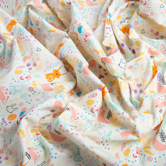 Cotton poplin fabric заїнька молоко, фото 2 Cotton poplin fabric заїнька молоко, фото 2