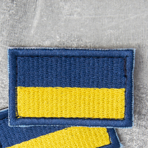 Velcro patch `Flag of Ukraine`, embroidered patch 3.5x5.3 cm, фото 4