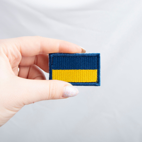 Velcro patch `Flag of Ukraine`, embroidered patch 3.5x5.3 cm, фото 6