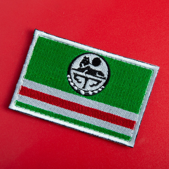 Chevron 2 pcs, Velcro patch Flag of the Chechen Republic of Ichkeria, embroidered patch 5x8 cm, Chechnya, фото 2 Chevron 2 pcs, Velcro patch Flag of the Chechen Republic of Ichkeria, embroidered patch 5x8 cm, Chechnya, фото 2