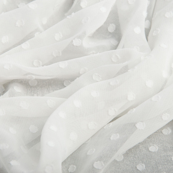 Chiffon crepe fabric 150 cm lightweight, airy, matte, for dresses, skirts, blouses, children’s clothing молоко, фото 2