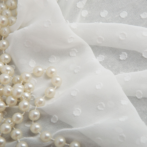 Chiffon crepe fabric 150 cm lightweight, airy, matte, for dresses, skirts, blouses, children’s clothing молоко, фото 3