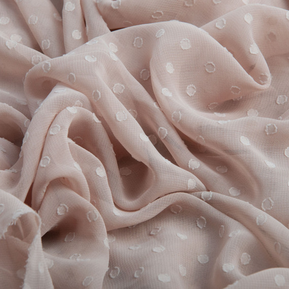 Chiffon crepe fabric 150 cm lightweight, airy, matte, for dresses, skirts, blouses, children’s clothing беж, фото 2