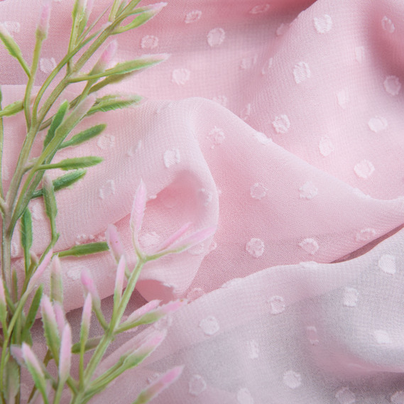 Chiffon crepe fabric 150 cm lightweight, airy, matte, for dresses, skirts, blouses, children’s clothing св/рожева, фото 3