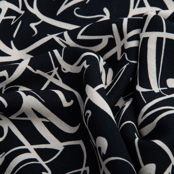 Ткань плательная креп Американский розчерк шоколад, фото 2