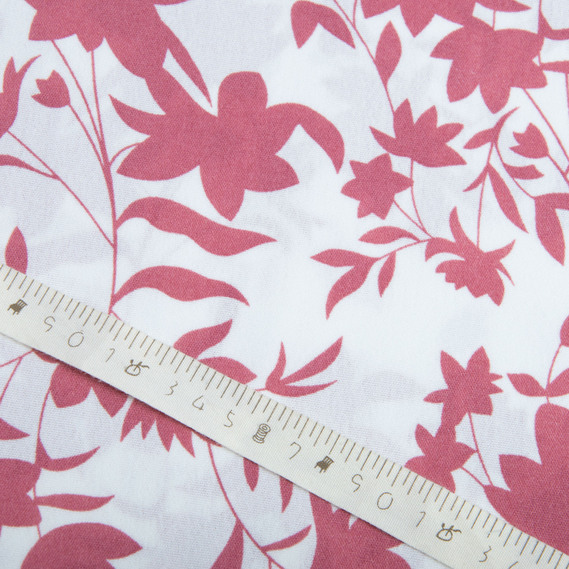 Crepe dress fabric American флора пудра, фото 3