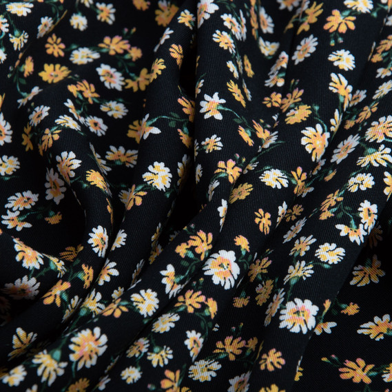 Ткань плательная штапель вискоза, плательная ткань натуральная, для блузок, платьев, юбок галявина, фото 2