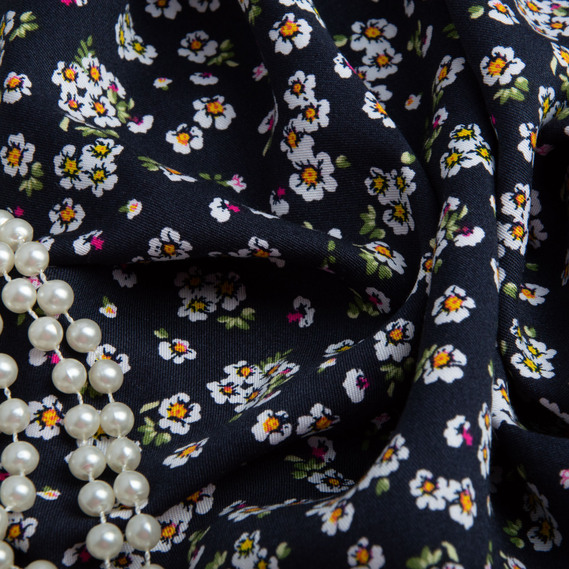 Ткань плательная штапель вискоза, плательная ткань натуральная, для блузок, платьев, юбок садок, фото 3