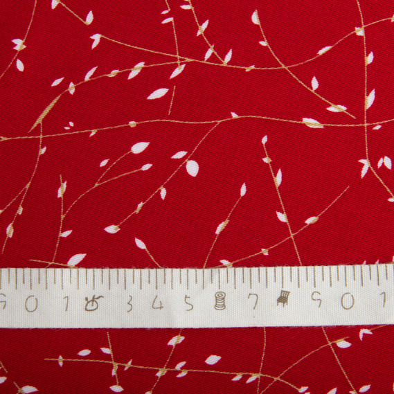 Fabric dress staple viscose лоза червона, фото 4