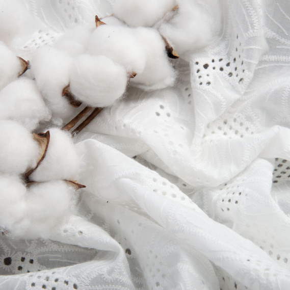 Тканина батист прошва натуральна бавовна 130 см, 120 гр/м2, для сорочок, суконь, дитячого одягу, легка, дихаюча соняшник молоко, фото 3