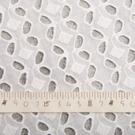 Dress fabric cotton batiste seam пелюстки молоко, фото 4