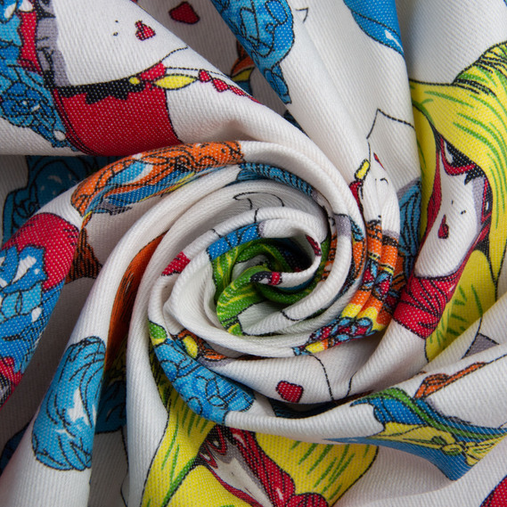 Ткань костюмная джинс капелюшки, фото 1