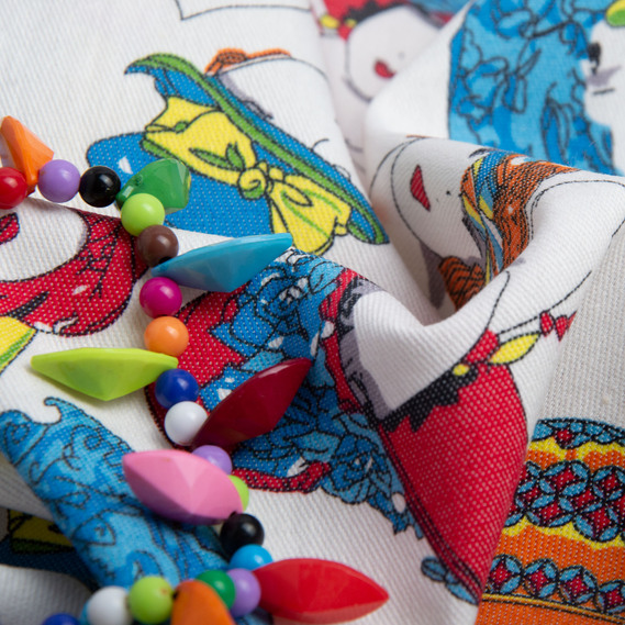 Ткань костюмная джинс капелюшки, фото 3