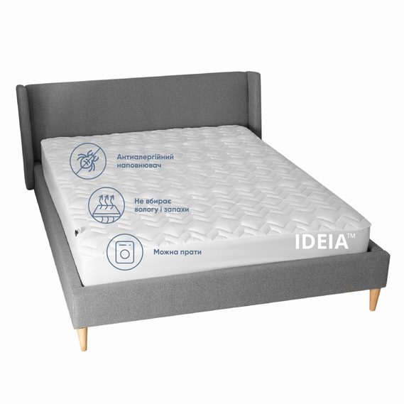 Наматрацник NORDIC 90х200х35 см TM IDEIA щіл 150г/м2, натяжний з бортом по периметру, захисний, фото 3 Наматрацник NORDIC 90х200х35 см TM IDEIA щіл 150г/м2, натяжний з бортом по периметру, захисний, фото 3