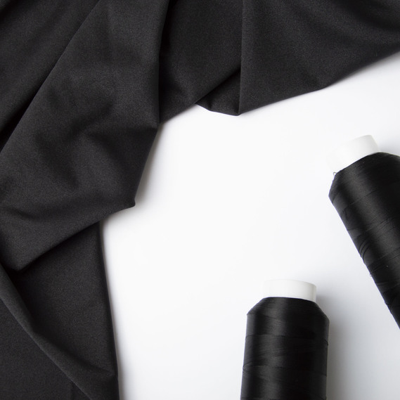 Knitted fabric Supplex 200 g/m2, stretch knitted fabric, elastic shiny fabric чорний, фото 3 Knitted fabric Supplex 200 g/m2, stretch knitted fabric, elastic shiny fabric чорний, фото 3