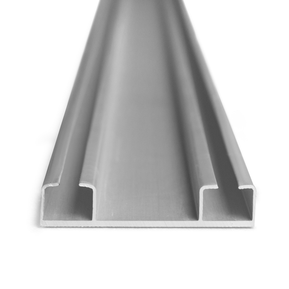 Карниз потолочный 2 м IDEIA двойной усиленный алюминиевый сірий, фото 2