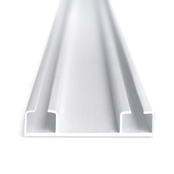 Карниз cтельовий 2,5 м IDEIA подвійний посилений алюмінієвий білий, фото 2 Карниз cтельовий 2,5 м IDEIA подвійний посилений алюмінієвий білий, фото 2