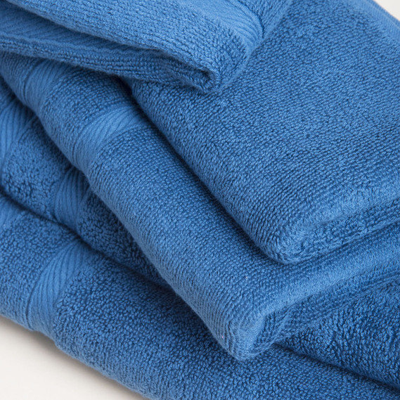 Полотенце салфетка махровое 30х50 Косичка т/синій, фото 2