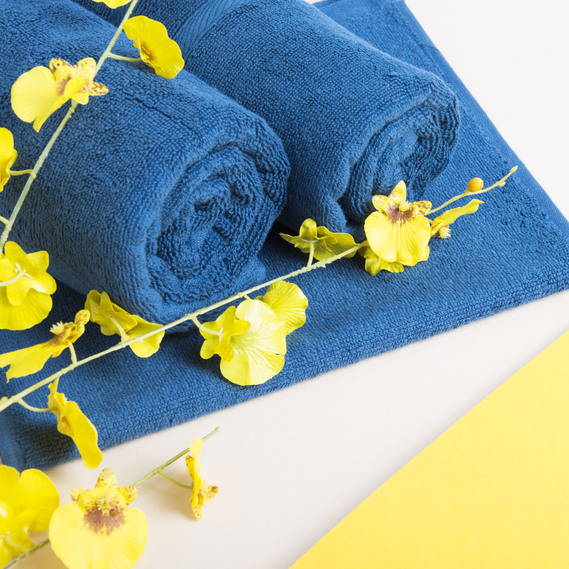 Terry towel napkin 50x100 Pigtail т/синій, фото 6