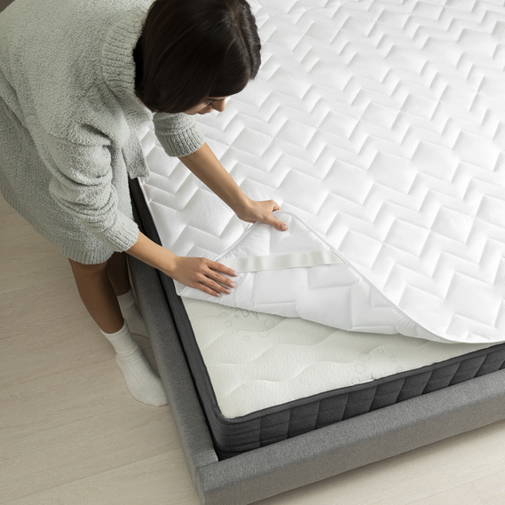 Mattress cover NORDIC IDEIA with elastic bands on the corners 120х200 cm, фото 3