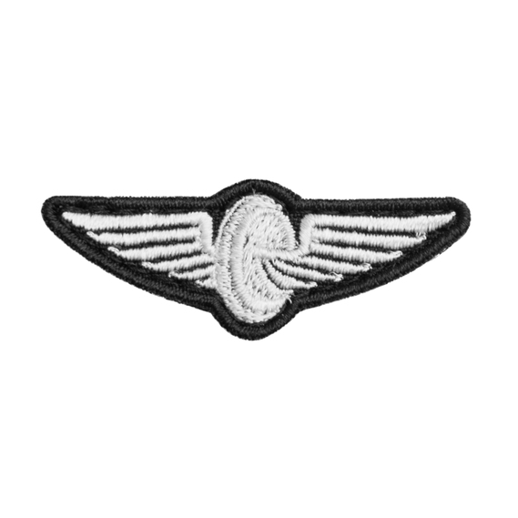 Шеврон нашивка на липучці "УЗ" Укрзалізниця, вишитий патч 2х5 см срібло , фото 1