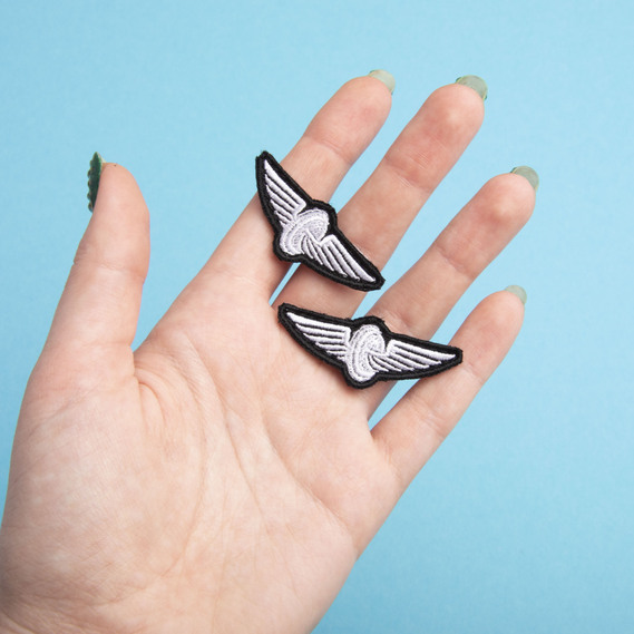 Шеврон нашивка на липучці "УЗ" Укрзалізниця, вишитий патч 2х5 см срібло , фото 3