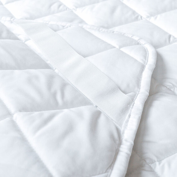 Наматрацник готельний 80х190 см Classic IDEIA з резинками по кутах, антиалергенний, білий, фото 6