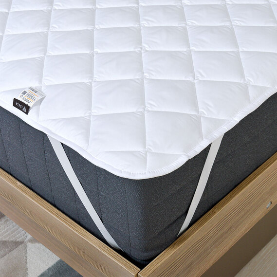 Hotel Mattress Protector 180x200 cm Classic IDEIA with Corner Elastic Bands, Hypoallergenic, White, фото 5