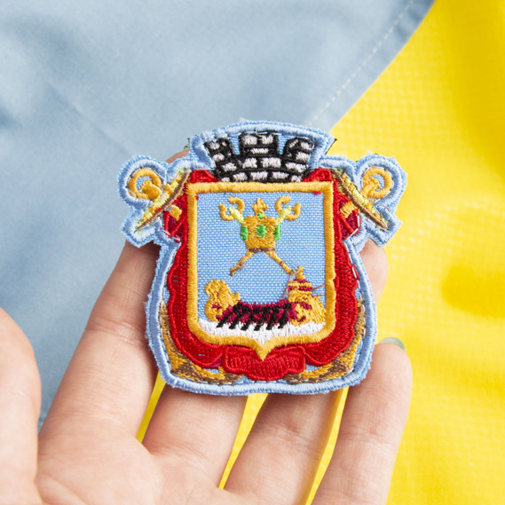 Шеврон нашивка на липучці Герб Миколаєва 6*6 см, фото 3 Шеврон нашивка на липучці Герб Миколаєва 6*6 см, фото 3